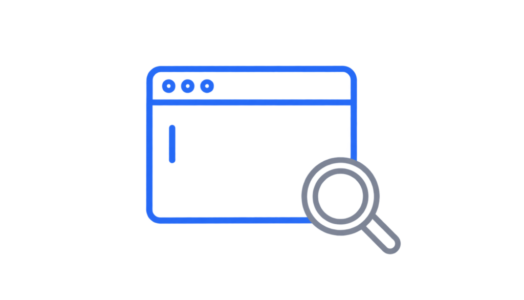 Flat vector icon of a command line terminal for DNS testing